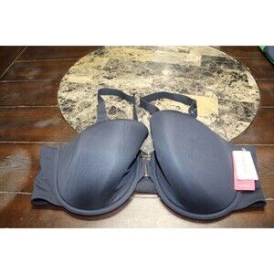 Thirdlove Front Close T-shirt Bra Black Underwired Women's 40E NEW